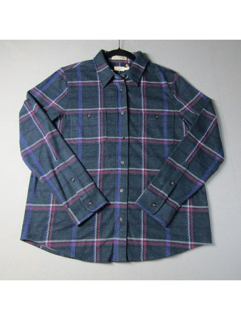 NWT Faherty Legend Sweater Shirt Women's L Northern Lights Plaid